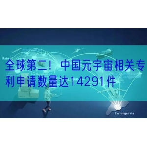 全球第二！中国元宇宙相关专利申请数量达14291件